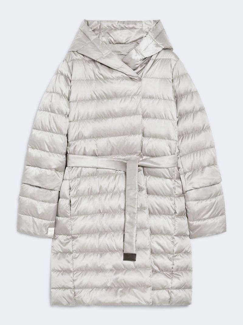 Max Mara The Cube Max Mara The Cube Chaqueta plumífero reversible con cinturón Blanco - World Class Fashion