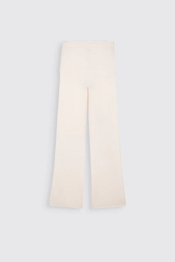 Max&moi Max&Moi Basil Wool-Cashmere Pants White - World Class Fashion