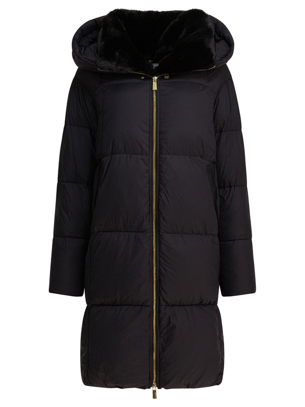 Max&moi Long Down Jacket With Over Hood