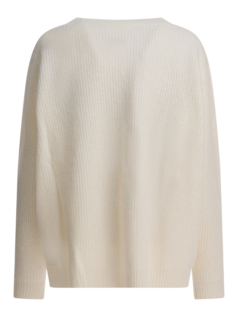 Max&moi Max&Moi Crewneck Wool Cashmere Knitwear White - World Class Fashion