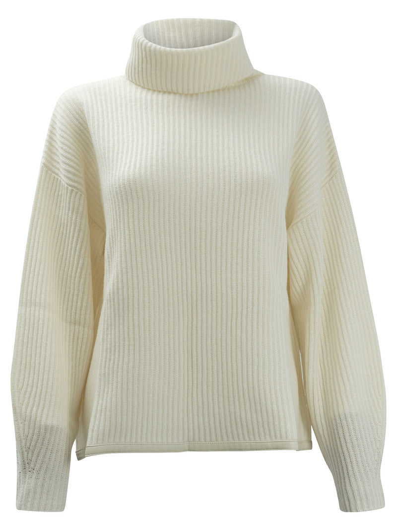 Max&Moi Max&Moi Wool and Cashmere Turtle-Neck White - World Class Fashion