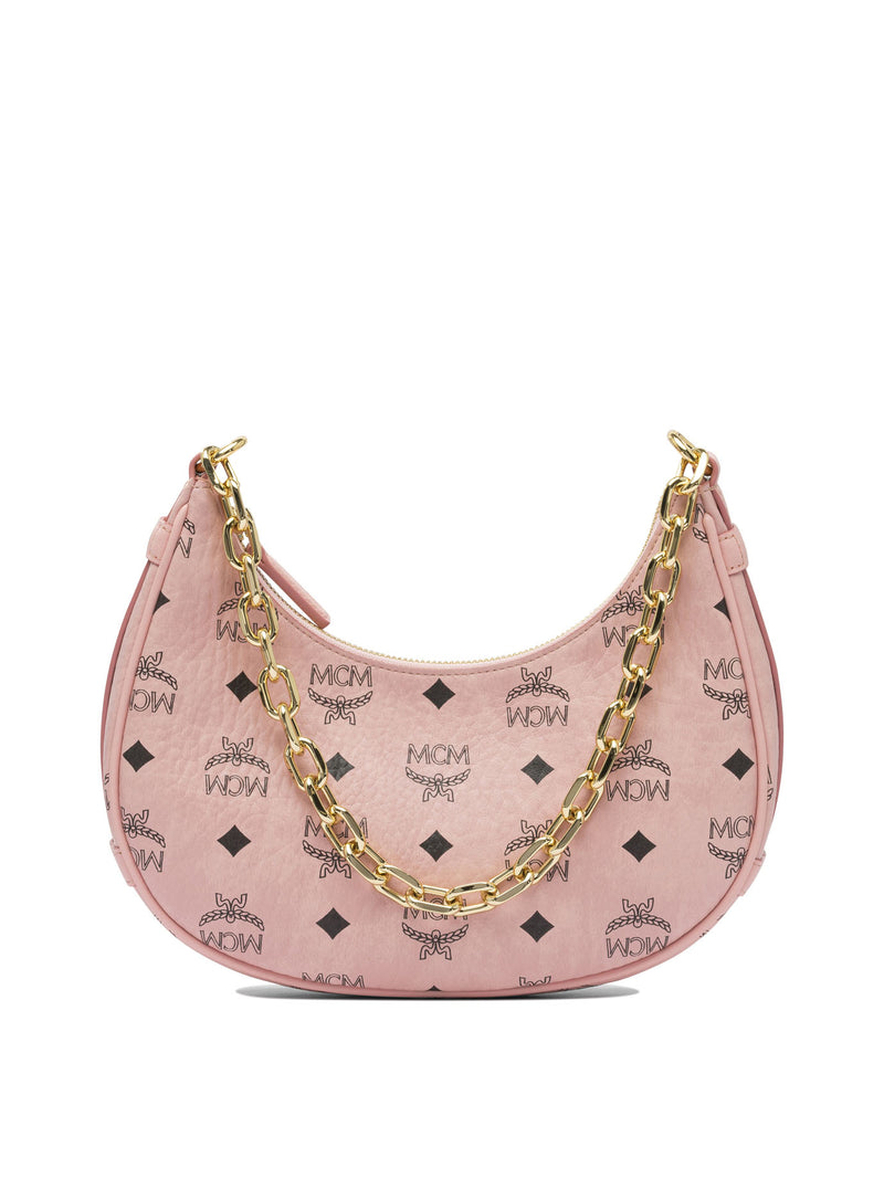 Mcm Bolso de hombro Mcm MWHFATA02SOFT de cuero rosa - World Class Fashion