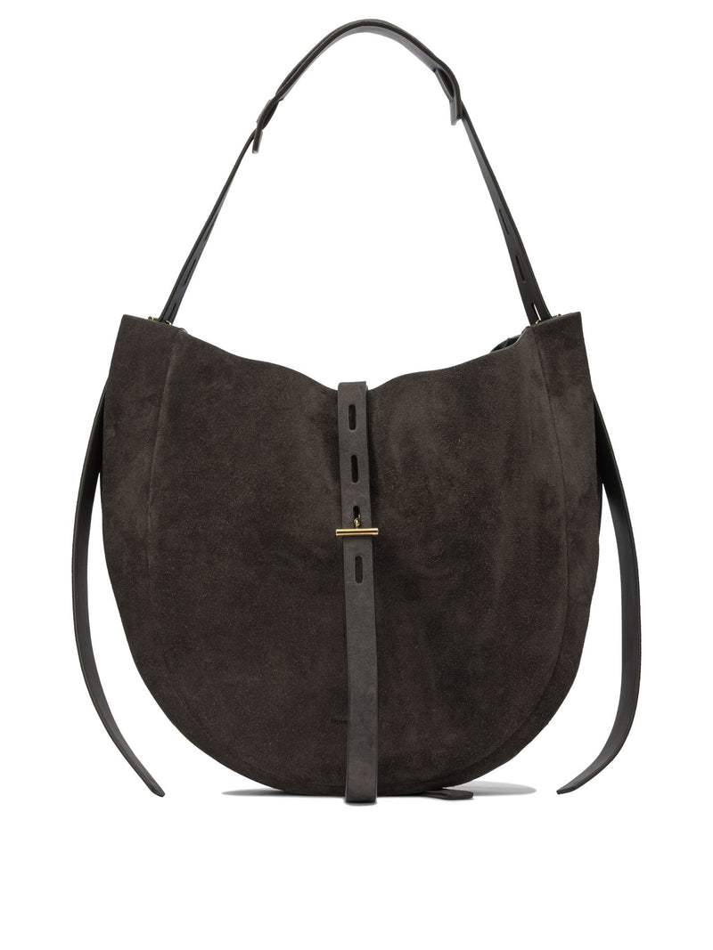 Minobossi Minobossi Calfskin Shoulder Bag Brown Women - World Class Fashion