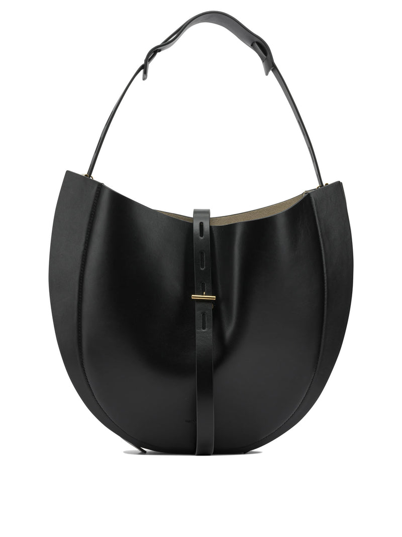 Minobossi Minobossi Black Leather Shoulder Bag Women - World Class Fashion