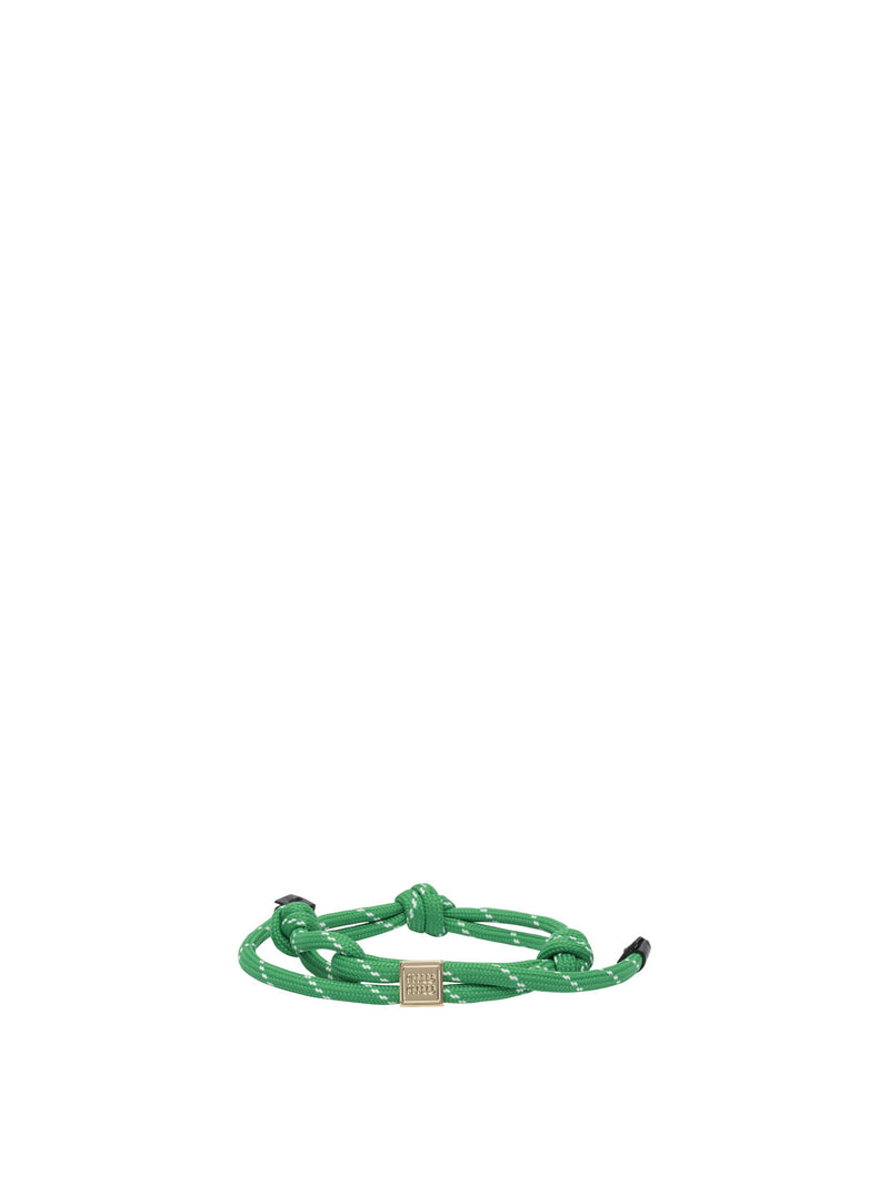 Miu Miu Miu Miu Rope Bracelet Green Women - World Class Fashion
