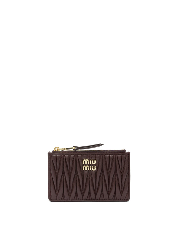 Miu Miu Matelassé Nappa Leather Card Case