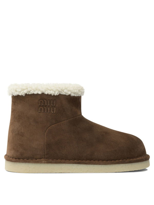 Miu Miu Suede Ankle Boots
