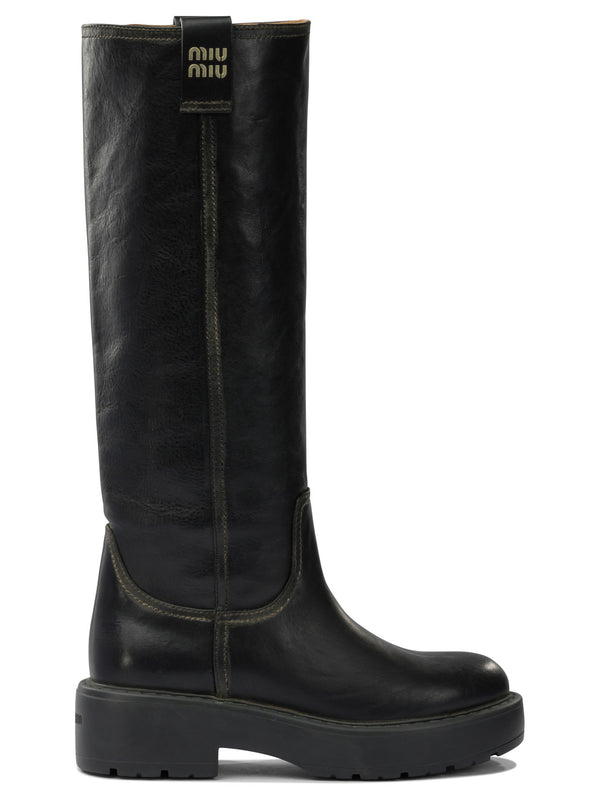 Miu Miu Leather Boots