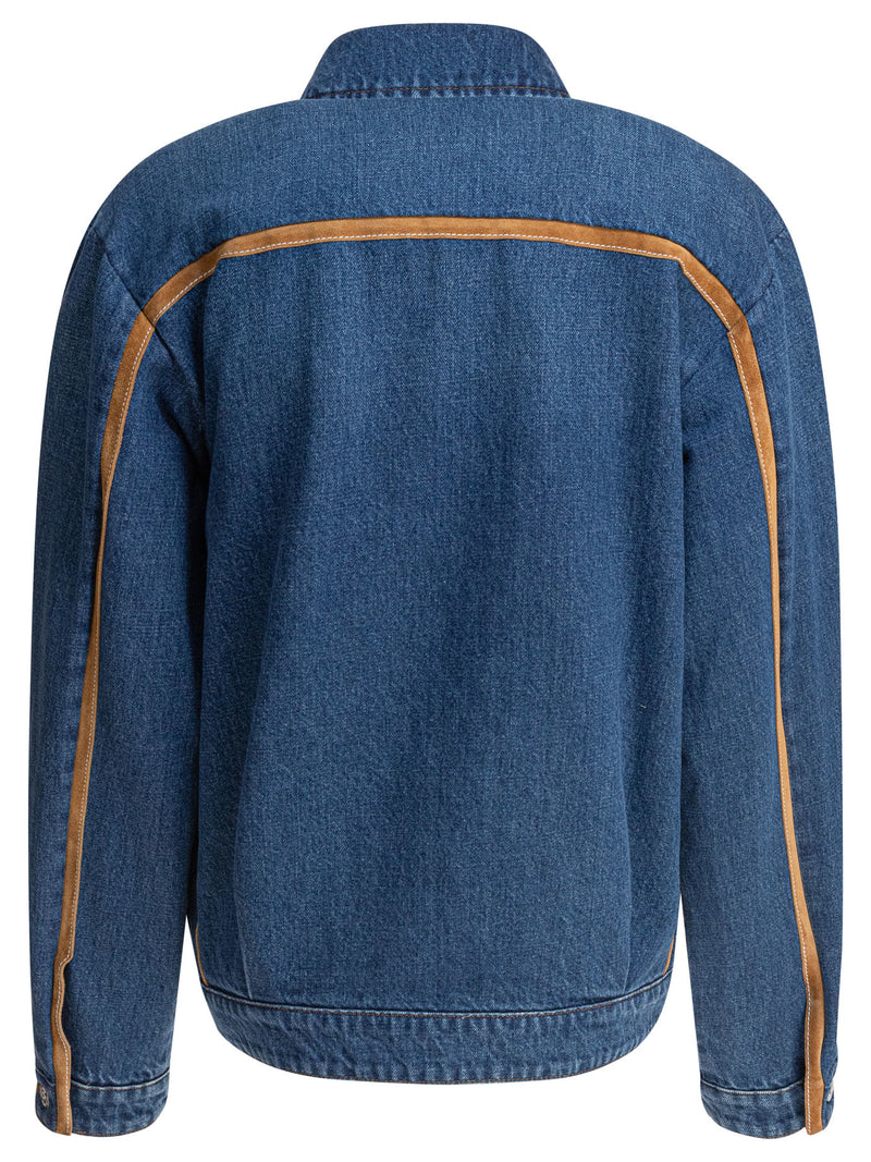 Miu Miu Chaqueta de mezclilla Miu Miu azul claro para mujer - World Class Fashion