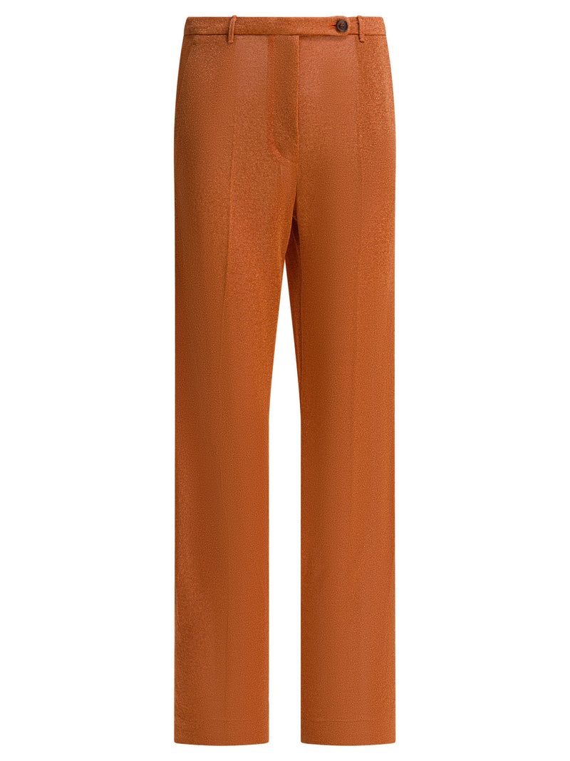 Miu Miu Miu Miu Pantalón Lurex Naranja Mujer - World Class Fashion