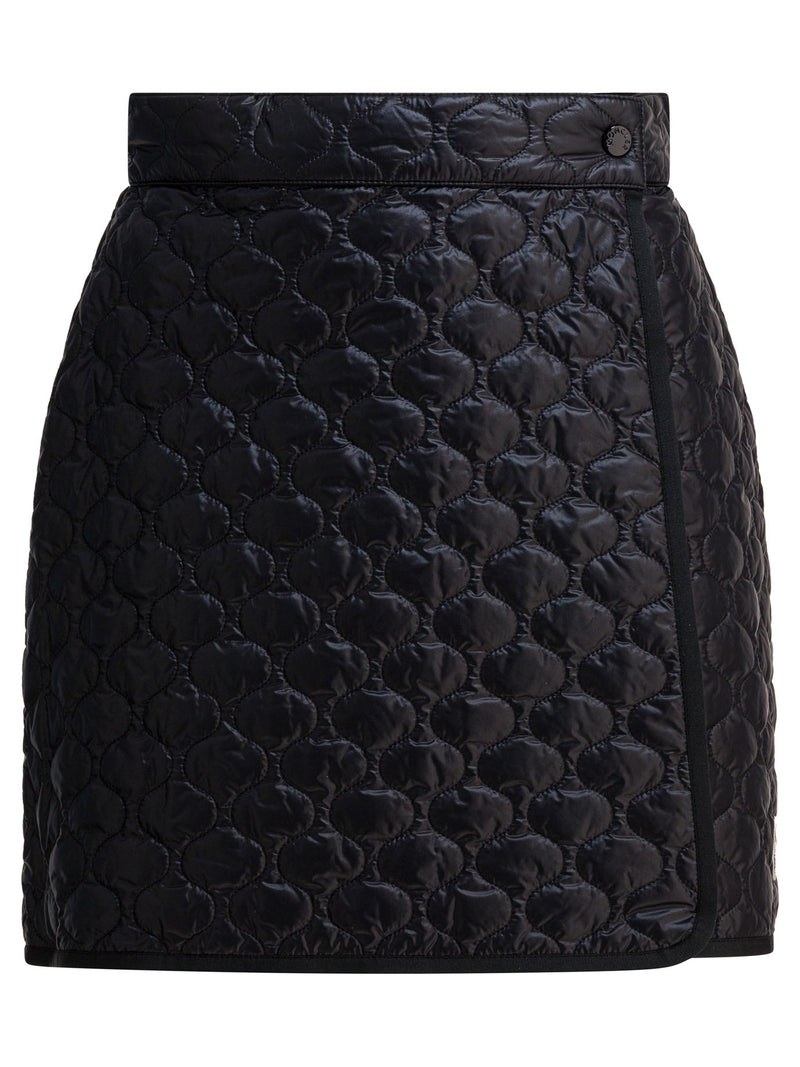Moncler Moncler Quilted Wrap Skirt Black Women - World Class Fashion