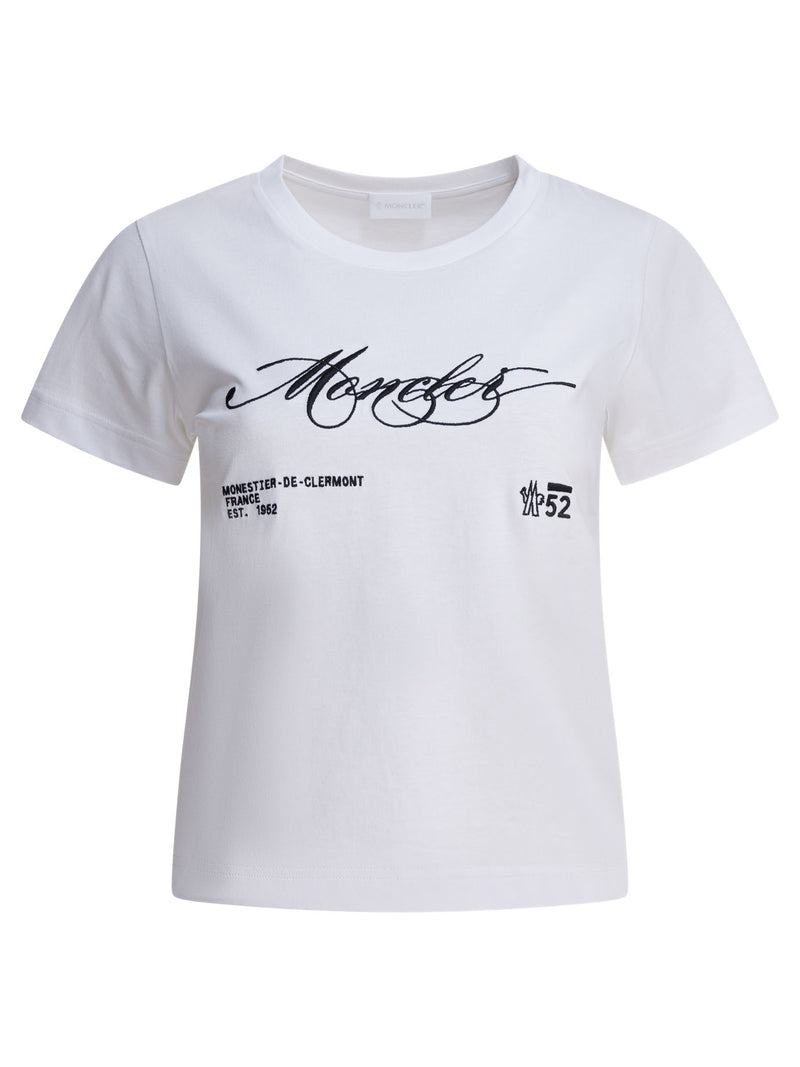 Moncler Moncler Logo T-Shirt White Women - World Class Fashion