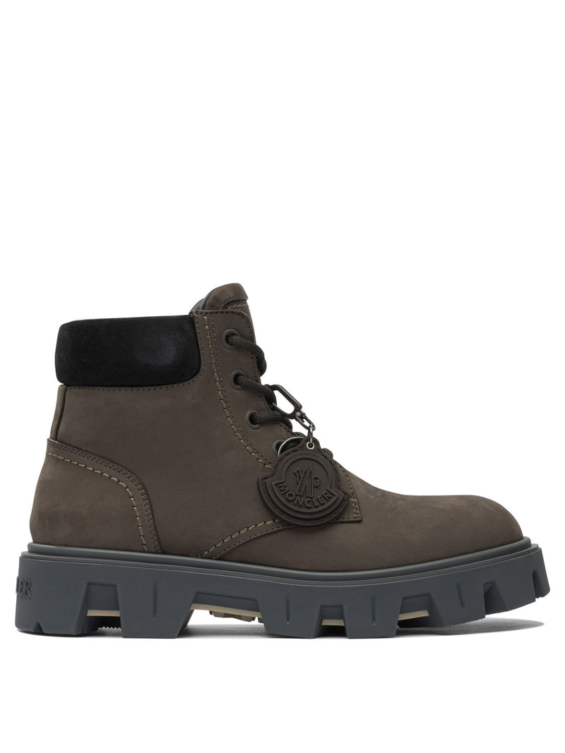 Moncler Moncler Peak City Lace-Up Boots Brown Men - World Class Fashion