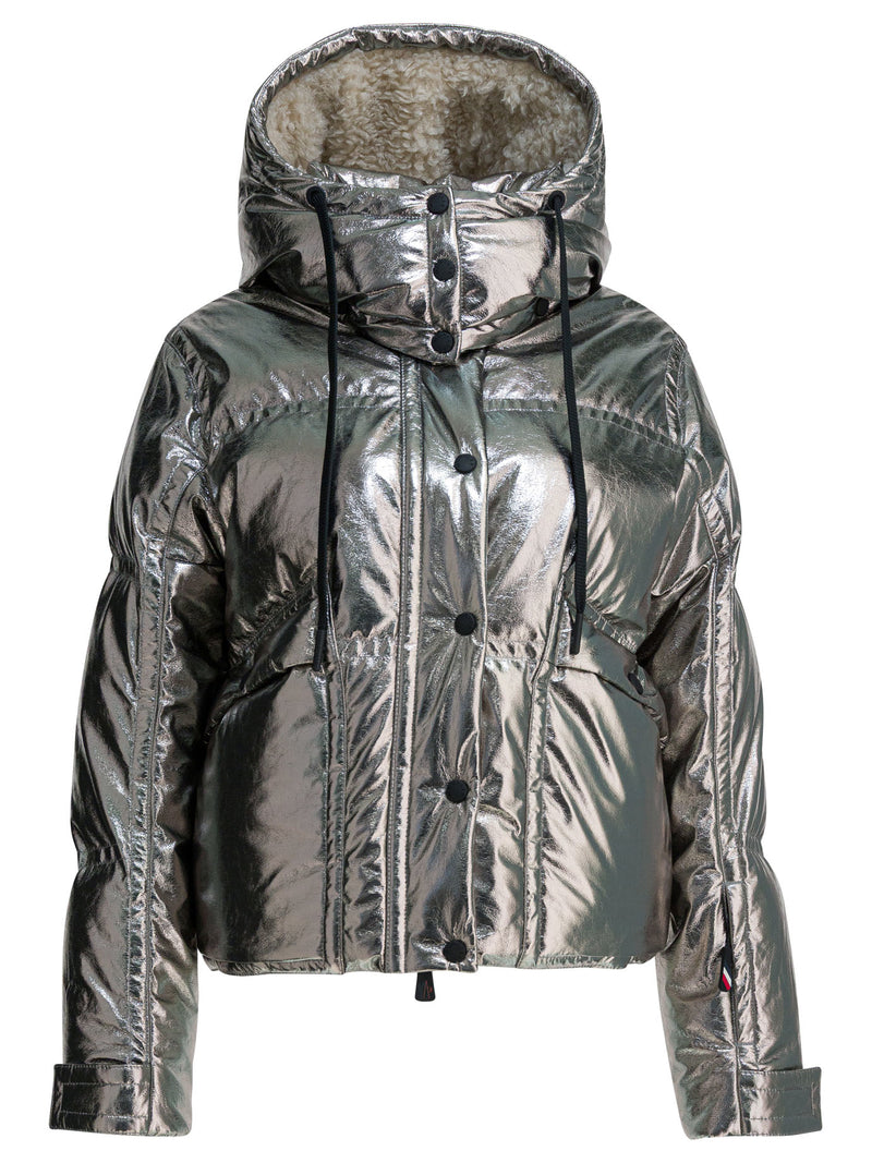 Moncler Grenoble Chaqueta de esquí Moncler Grenoble Calaque plateada para mujer - World Class Fashion