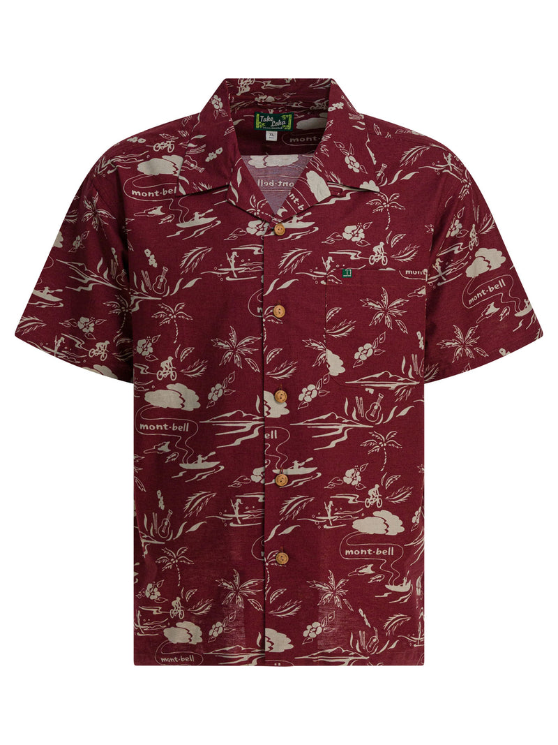 Montbell Montbell Take Loha Island Shirt Bordeaux Men - World Class Fashion
