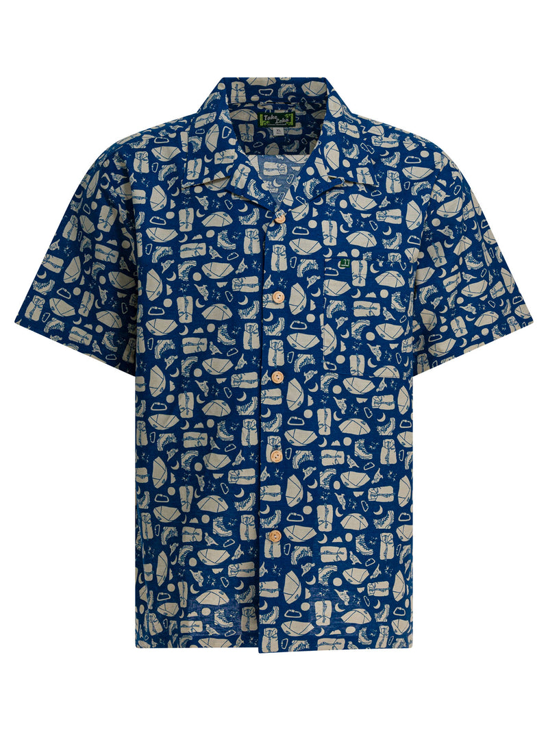 Montbell Montbell Take Loha Yamadougu Shirt Blue - World Class Fashion