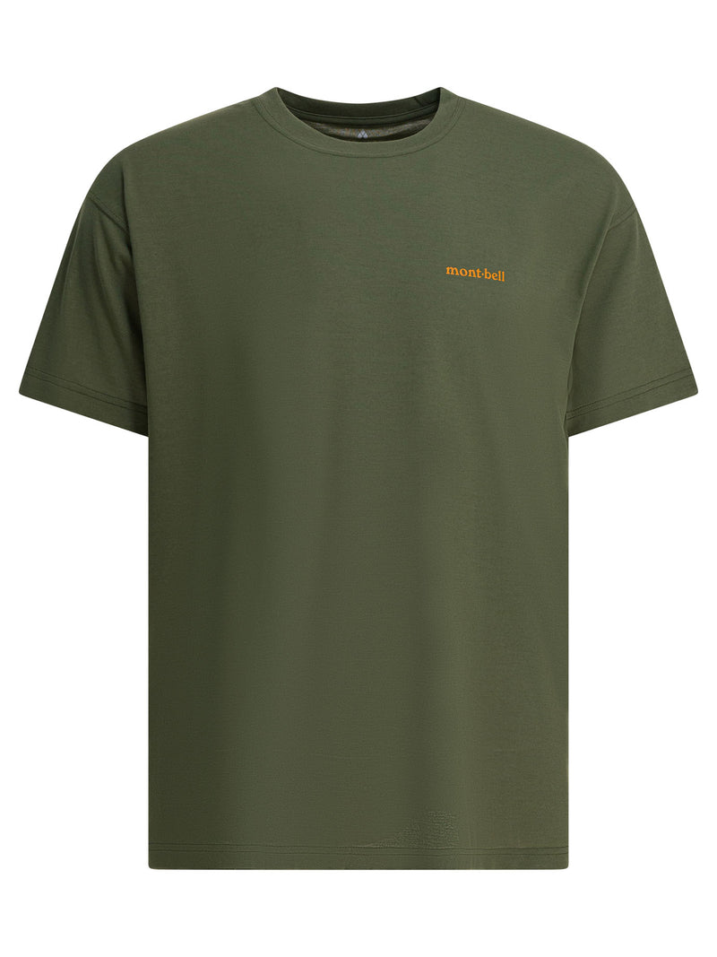 Montbell Montbell Wickron Camiseta "Mountains & Sunkh" Verde de Hombre - World Class Fashion