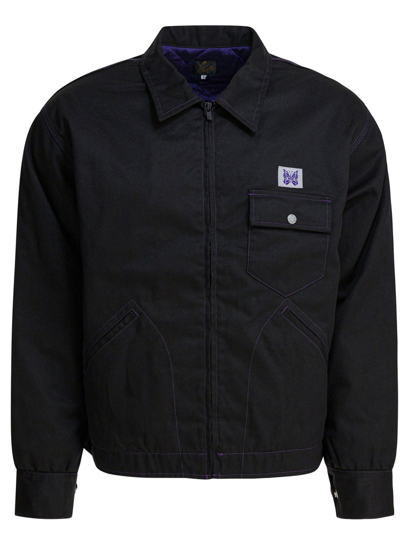 Needles Needles Pe/C Twill Lightweight Jacket Black - World Class Fashion