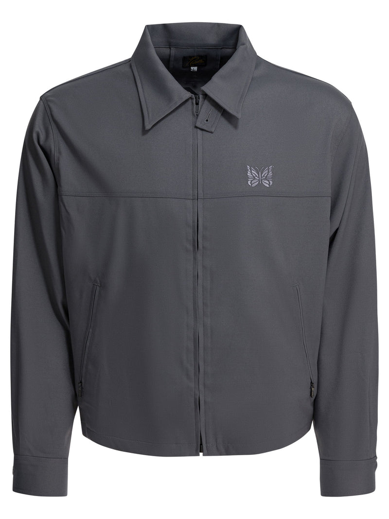Needles Needles Cavalry Twill Overshirt Jacket Grey - World Class Fashion