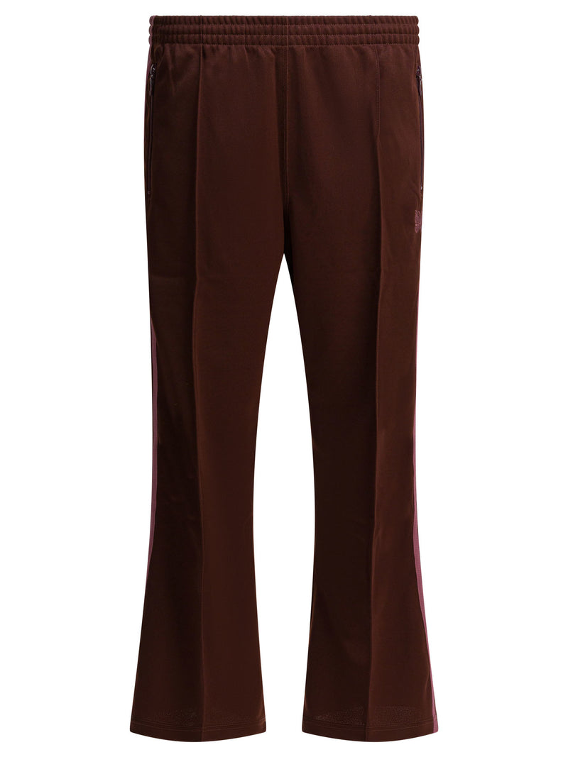 Needles Needles Poly Smooth Sports Pants Bordeaux Men - World Class Fashion