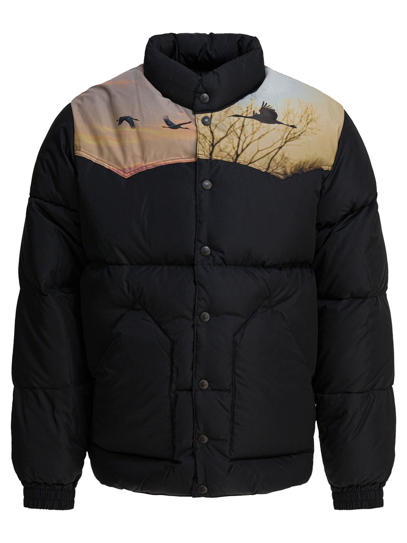 Needles Needles X Rocky Mountain Featherbed Down Jacket Black - World Class Fashion