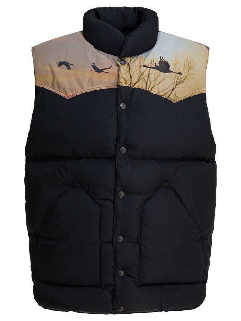 Needles Needles X Rocky Mountain Featherbed Sleeveless Jacket Black - World Class Fashion