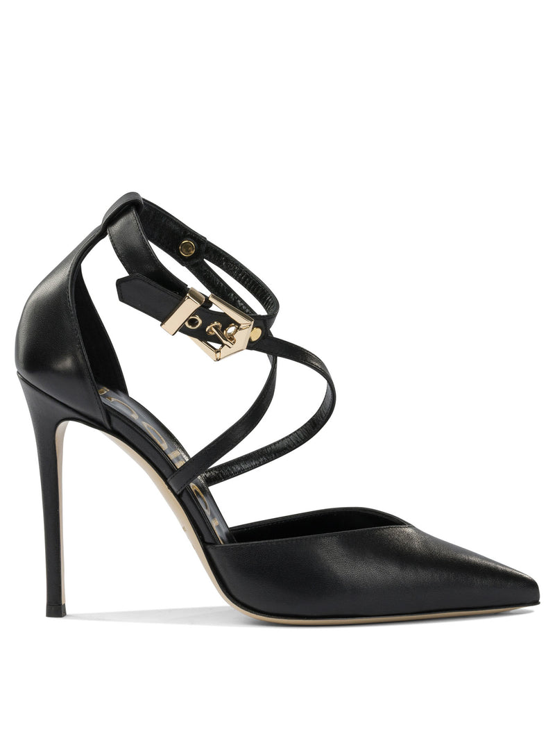 Ninalilou Zapatos de salón de cuero de becerro negro Ninalilou Auril para mujer - World Class Fashion