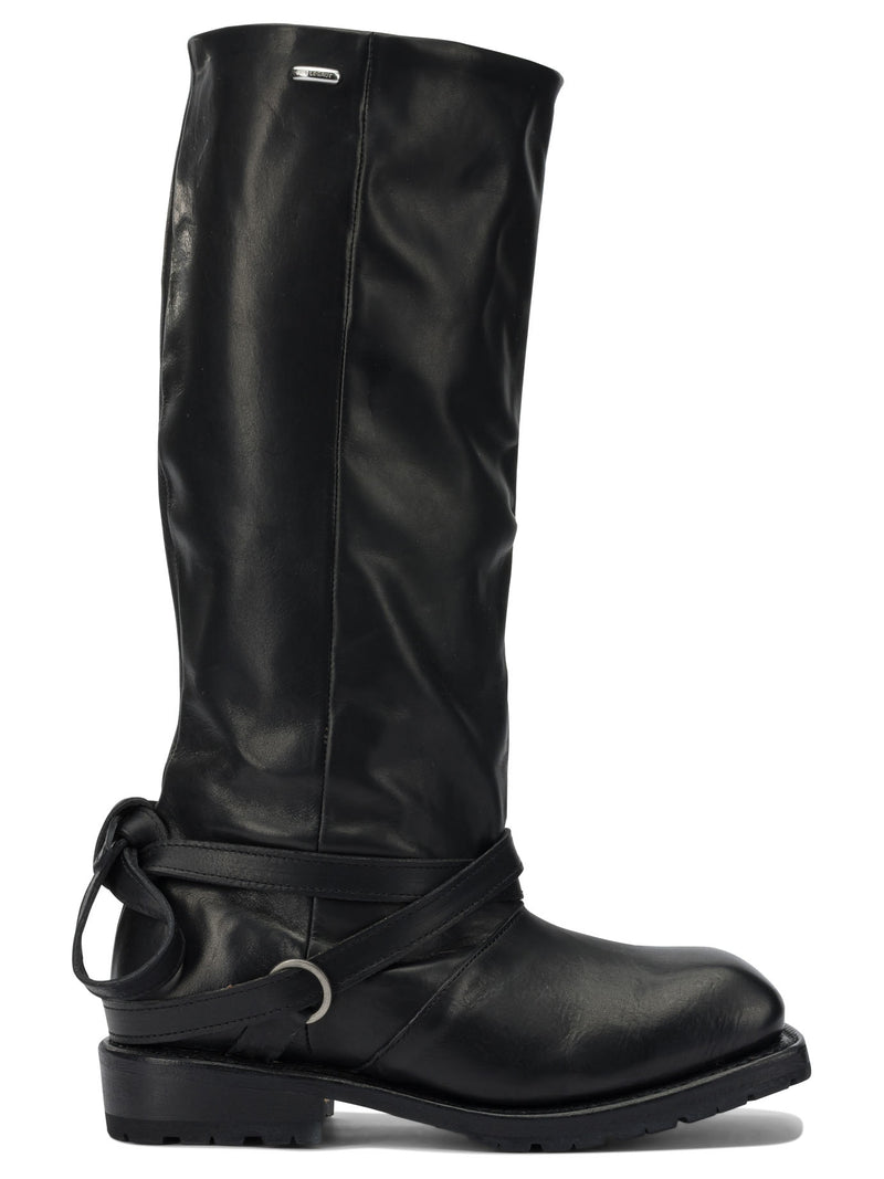 Our Legacy Botas hasta la rodilla Our Legacy Cattle Hide negras para mujer - World Class Fashion
