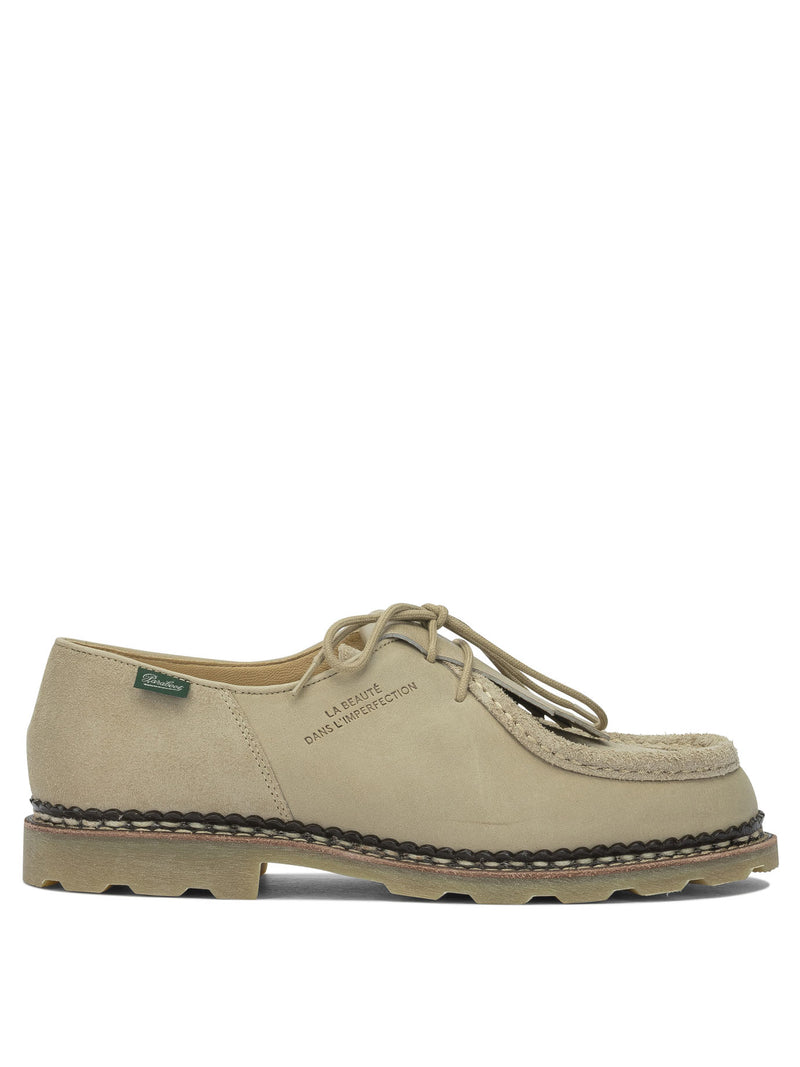 Paraboot Zapatos de Cordones de Hombre Paraboot en Piel Beige - World Class Fashion