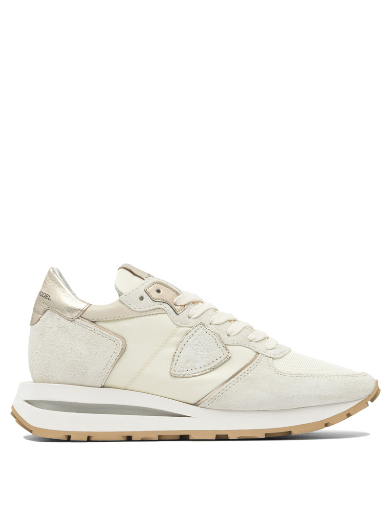 Philippe Model Paris Philippe Model Paris Tropez Haute Sneakers Beige Women - World Class Fashion