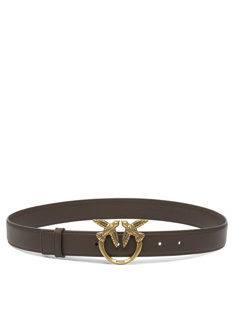 Pinko Pinko Leather Belt Brown Women - World Class Fashion