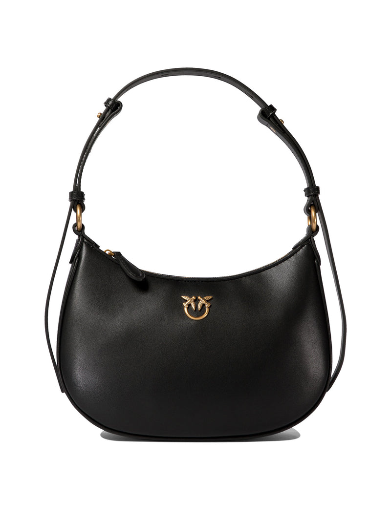 Pinko Pinko Leather Shoulder Bag Black - World Class Fashion