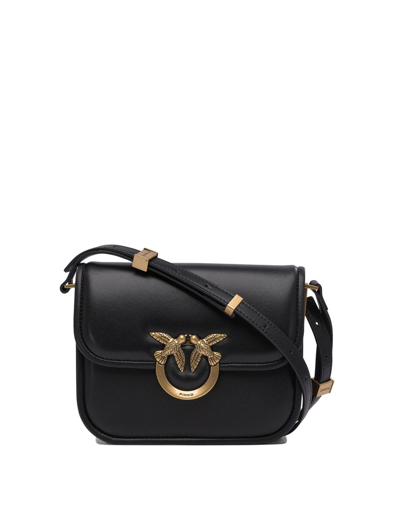 Pinko Pinko Women's Black Leather Crossbody Bag - World Class Fashion