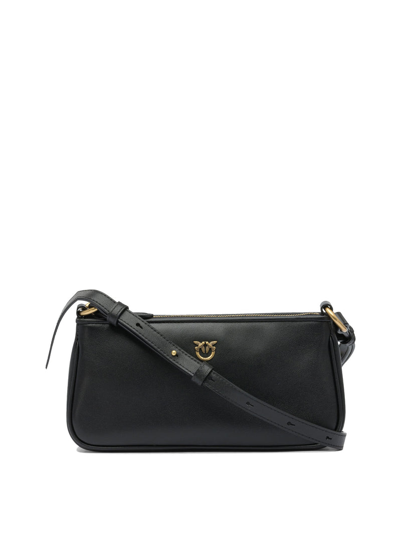 Pinko Pinko Women's Black Leather Crossbody Bag - World Class Fashion