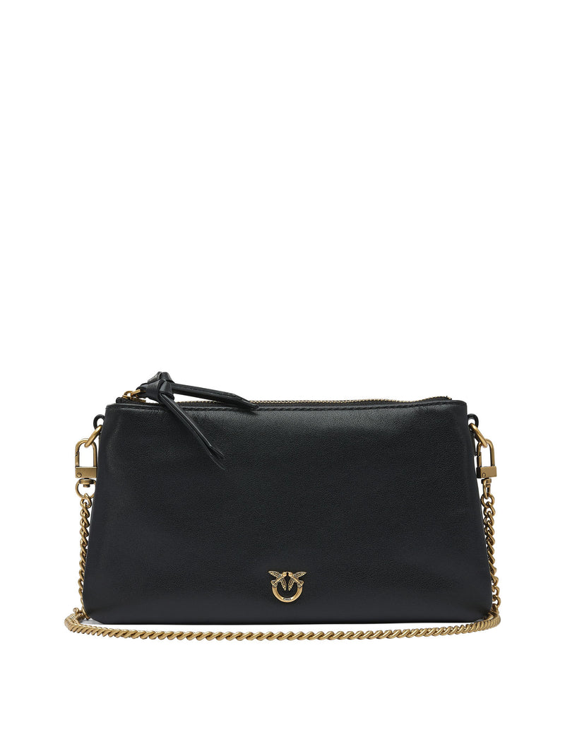 Pinko Pinko Women's Black Leather Crossbody Bag - World Class Fashion