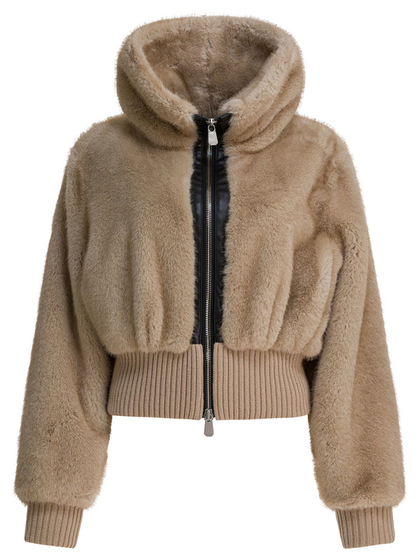 Pinko Faux Fur Bomber Jacket