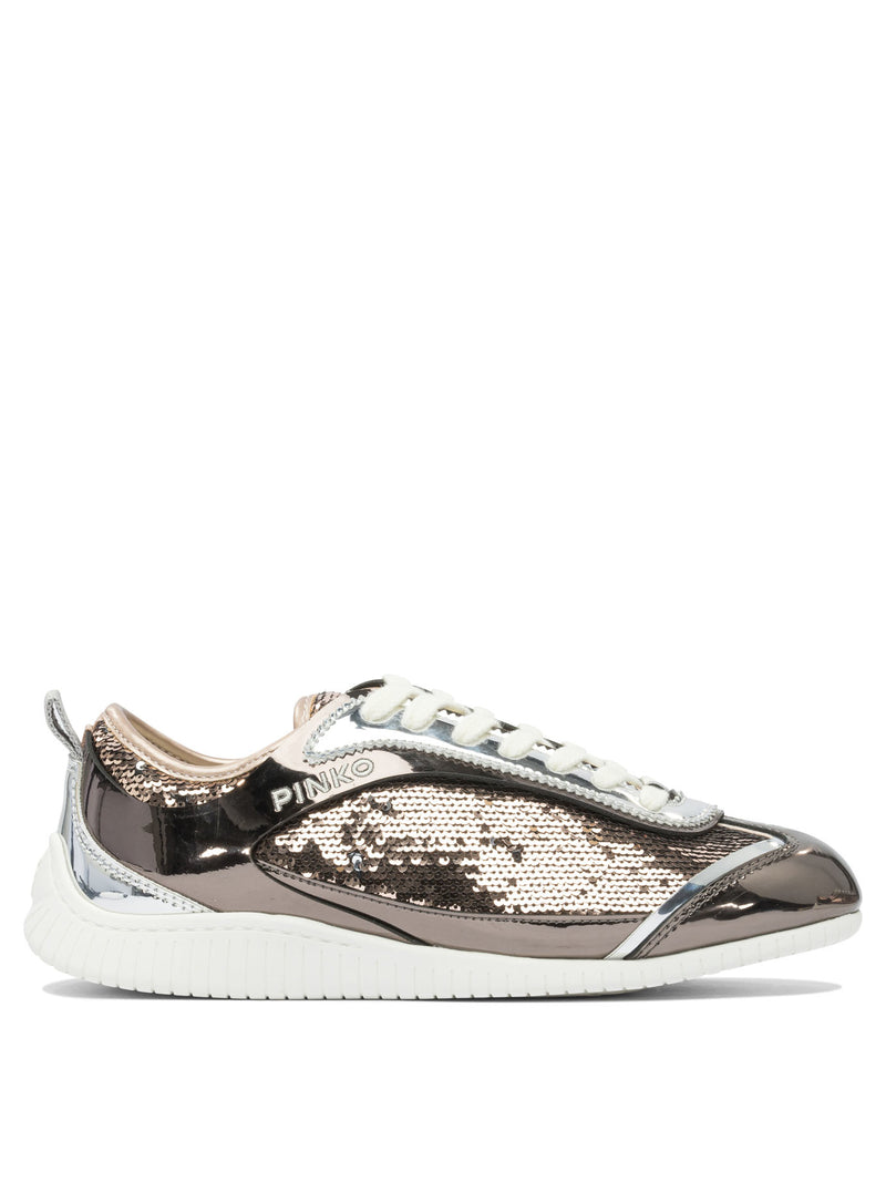 Pinko Pinko Women's Bronze Sneakers - World Class Fashion