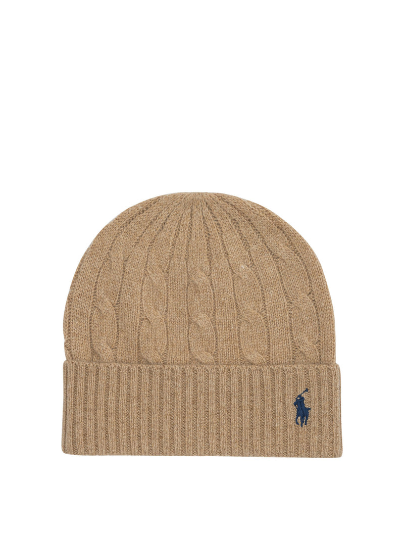 Polo Ralph Lauren Polo Ralph Lauren Wool Beanie Beige - World Class Fashion