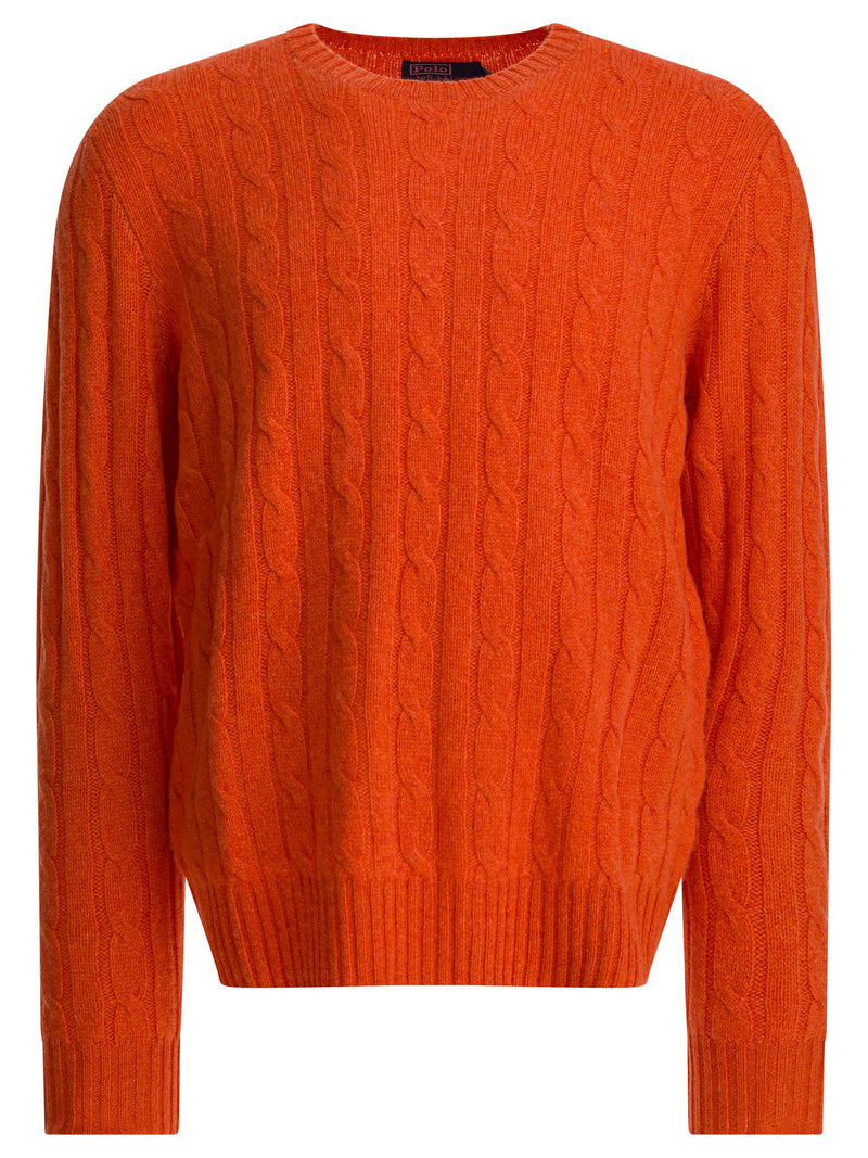 Polo Ralph Lauren Polo Ralph Lauren Suéter de cachemir naranja para hombre - World Class Fashion