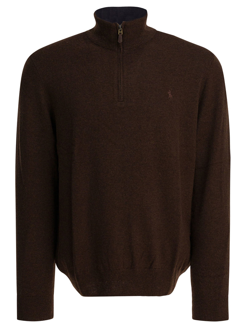 Polo Ralph Lauren Suéter de lana Polo Ralph Lauren para hombre, marrón - World Class Fashion