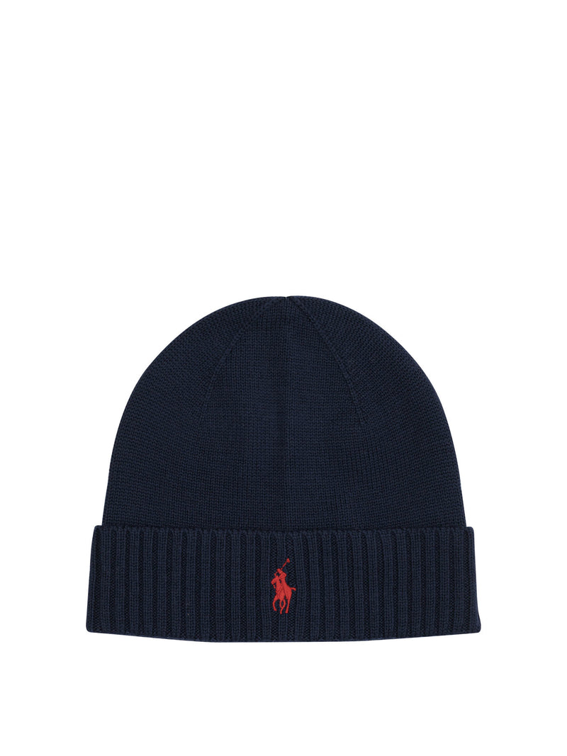 Polo Ralph Lauren Polo Ralph Lauren Wool Beanie Blue - World Class Fashion