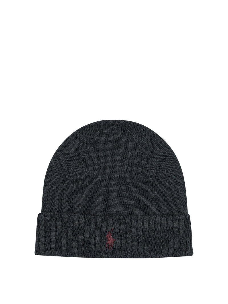 Polo Ralph Lauren Polo Ralph Lauren Wool Beanie Grey Men - World Class Fashion