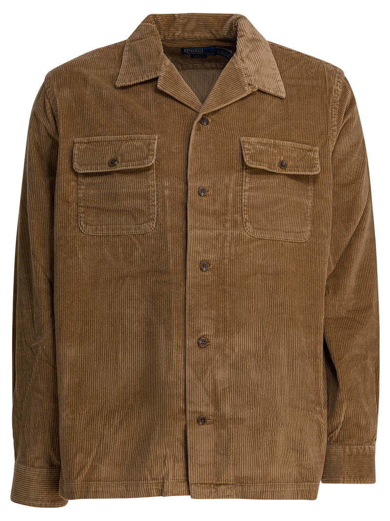 Polo Ralph Lauren Polo Ralph Lauren Saharan Overshirt Jacket Golden Brown - World Class Fashion