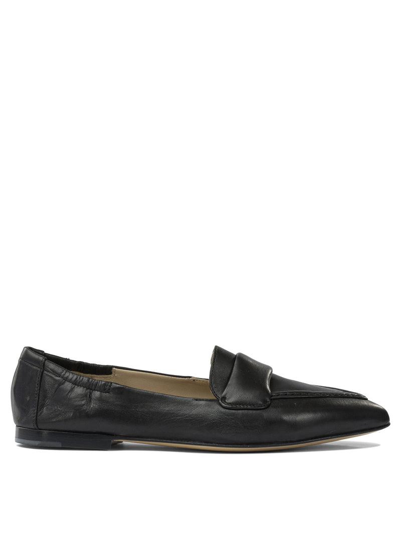 Pomme D'Or Pomme D'Or Women's Black Calf Leather Loafers - World Class Fashion
