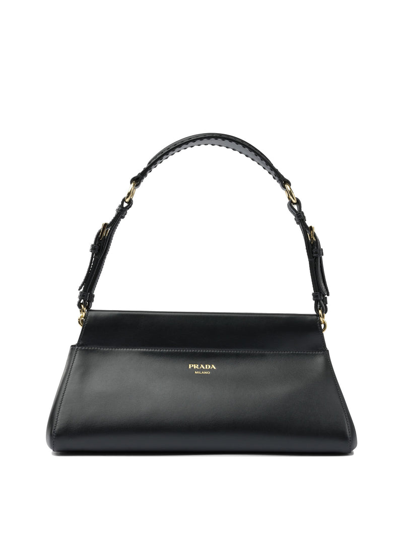 Prada Prada Women Black Lamb Leather Crossbody Bag - World Class Fashion