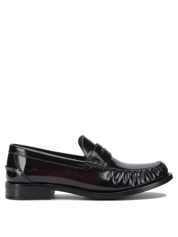 Prada Brushed Leather Loafers