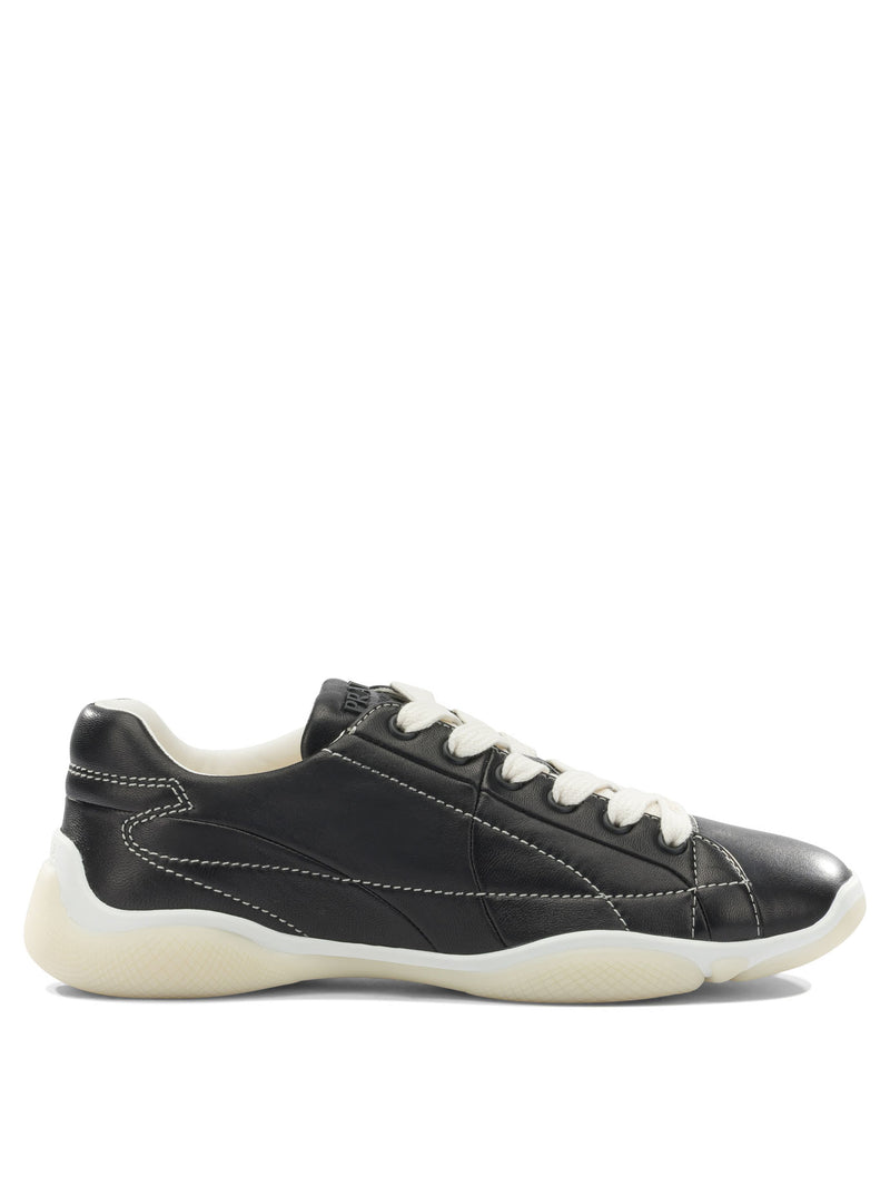 Prada Prada Leather Sneakers Black Women - World Class Fashion