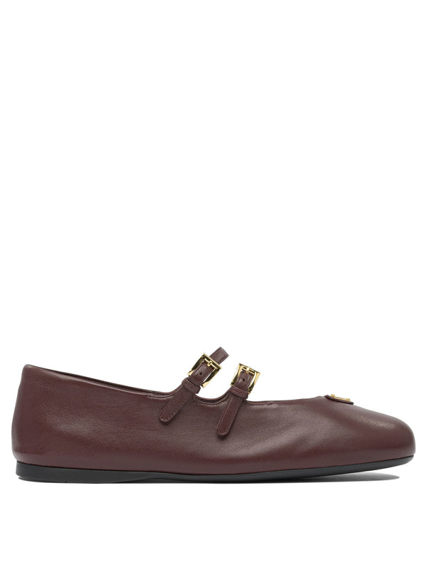 Prada Nappa Leather Ballet Flats