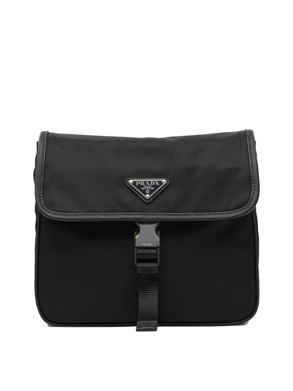 Prada Re-nylon And Saffiano Shoulder Bag