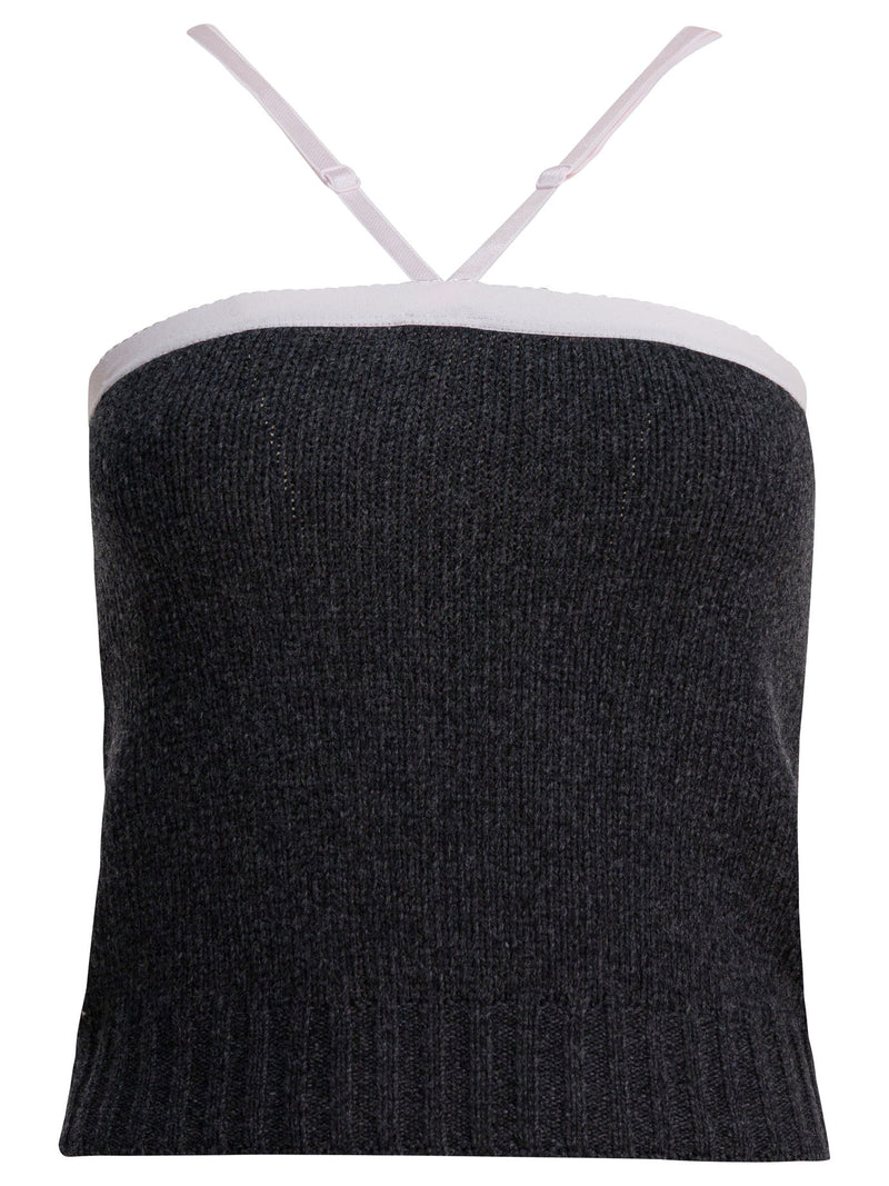Prada Prada Wool and Cashmere Top Grey Women - World Class Fashion
